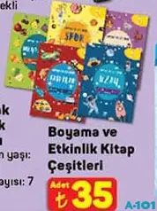 BOYAMA VE ETKİNLİK KİTAP ÇEŞİTLERİ